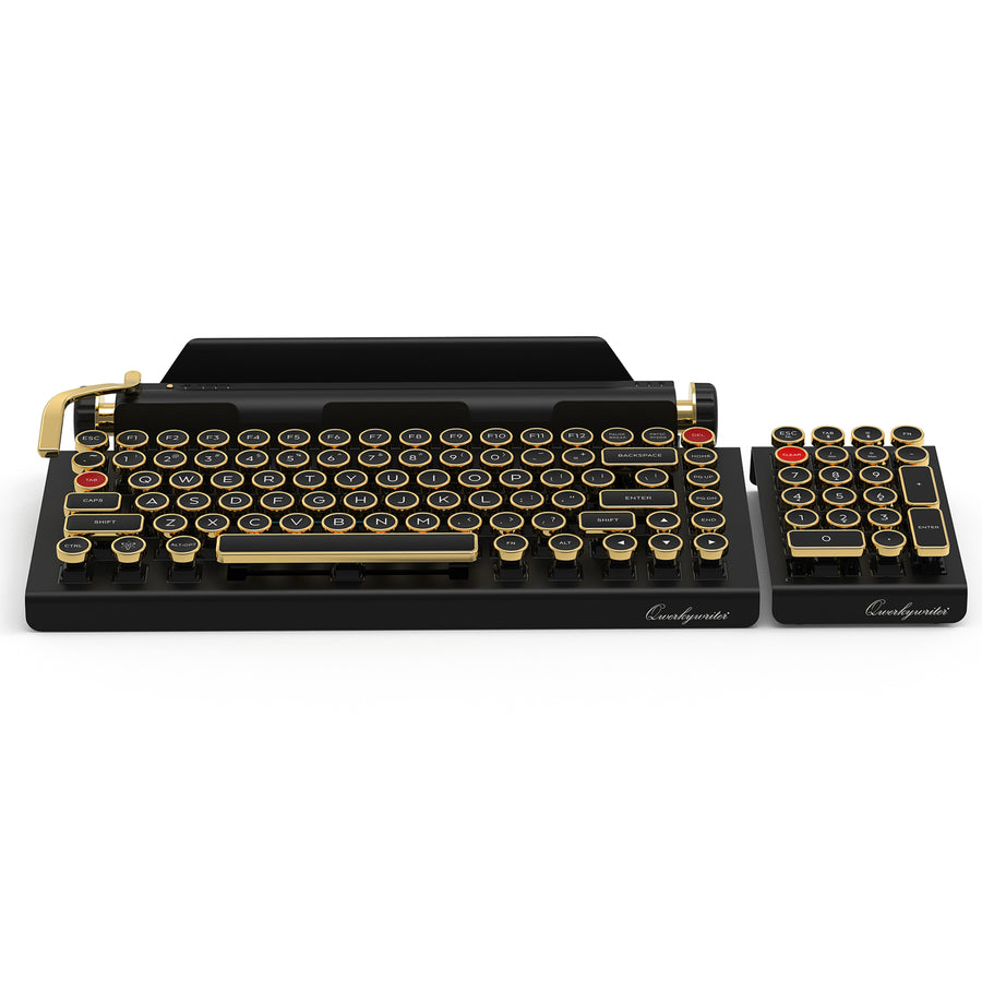 BUNDLE BLACK GOLD QWERKYWRITER® + NUMKEY NUMPAD + WRIST REST