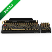 BUNDLE BLACK GOLD QWERKYWRITER® + NUMKEY NUMPAD + WRIST REST