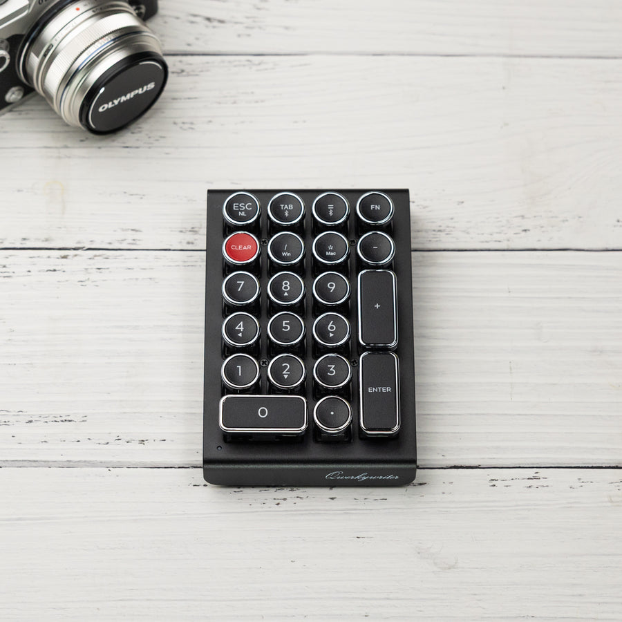 BLACK CHROME QWERKYWRITER® NUMKEY NUMPAD