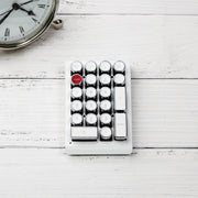 WHITE CHROME QWERKYWRITER® NUMKEY NUMPAD