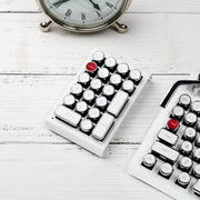 WHITE CHROME QWERKYWRITER® NUMKEY NUMPAD