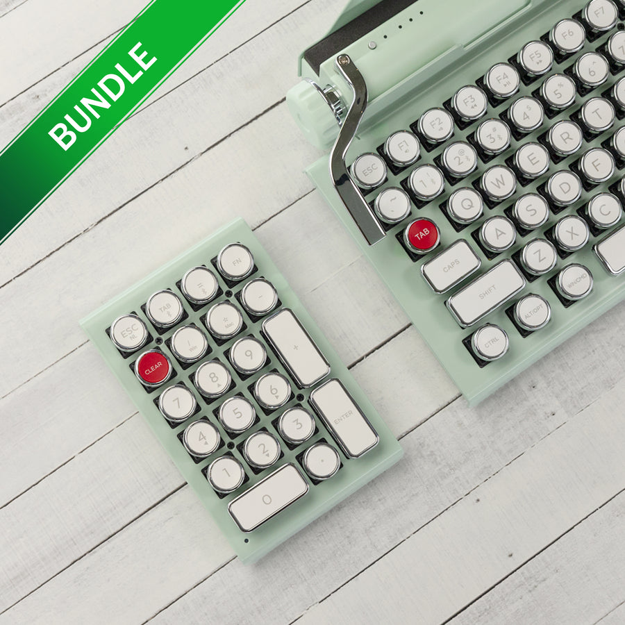 BUNDLE SAGE QWERKYWRITER® US + NUMKEY + WRIST REST