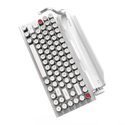 BUNDLE WHITE CHROME QWERKYWRITER® US + NUMKEY + WRIST REST