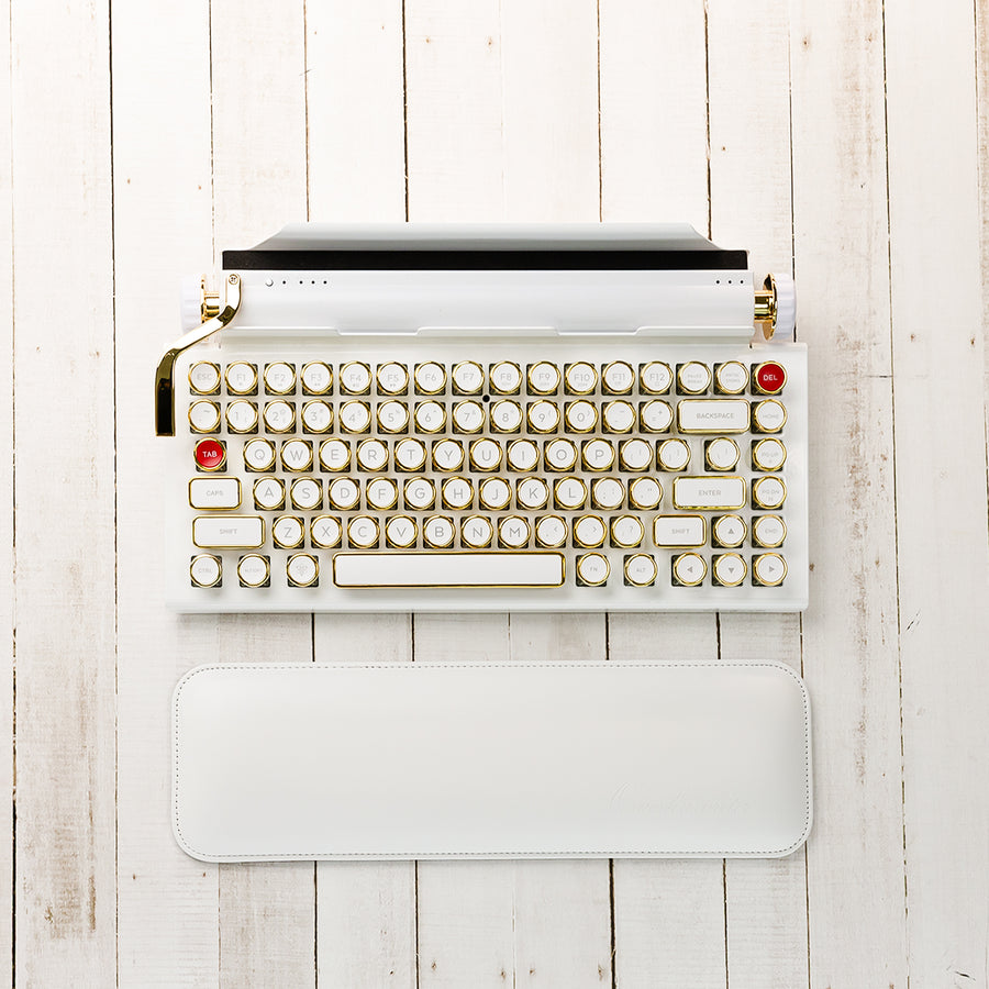 QWERKYWRITER® Official Ergonomic Wrist Pad Rest WHITE