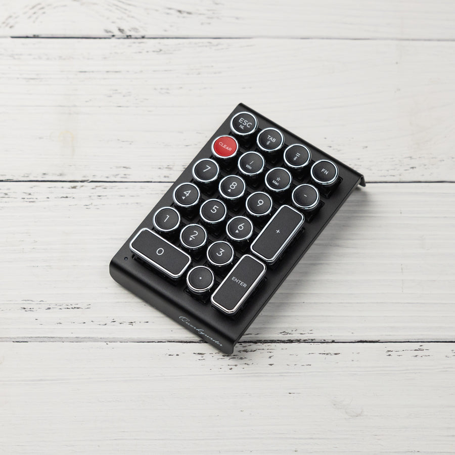 BLACK CHROME QWERKYWRITER® NUMKEY NUMPAD