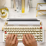 WHITE GOLD SIGNATURE QWERKYWRITER® US LAYOUT