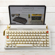 WHITE GOLD SIGNATURE QWERKYWRITER® US LAYOUT