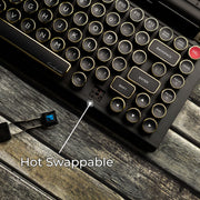 Limited Black Gold Premium Aluminum Typewriter Keyboard QWERKYWRITER 2