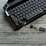 Qwerkywriter® 2 Typewriter Keyboard – Black Chrome International Edition (Hot Swap, Store Exclusive)