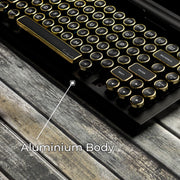 Limited Black Gold Premium Aluminum Typewriter Keyboard QWERKYWRITER 2