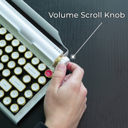 Limited White Gold Premium Aluminum Typewriter Keyboard QWERKYWRITER 2 Hand Assembled