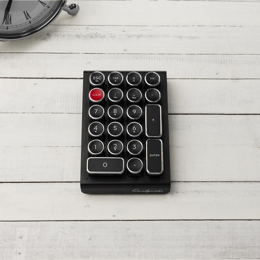 BLACK CHROME QWERKYWRITER® NUMKEY NUMPAD