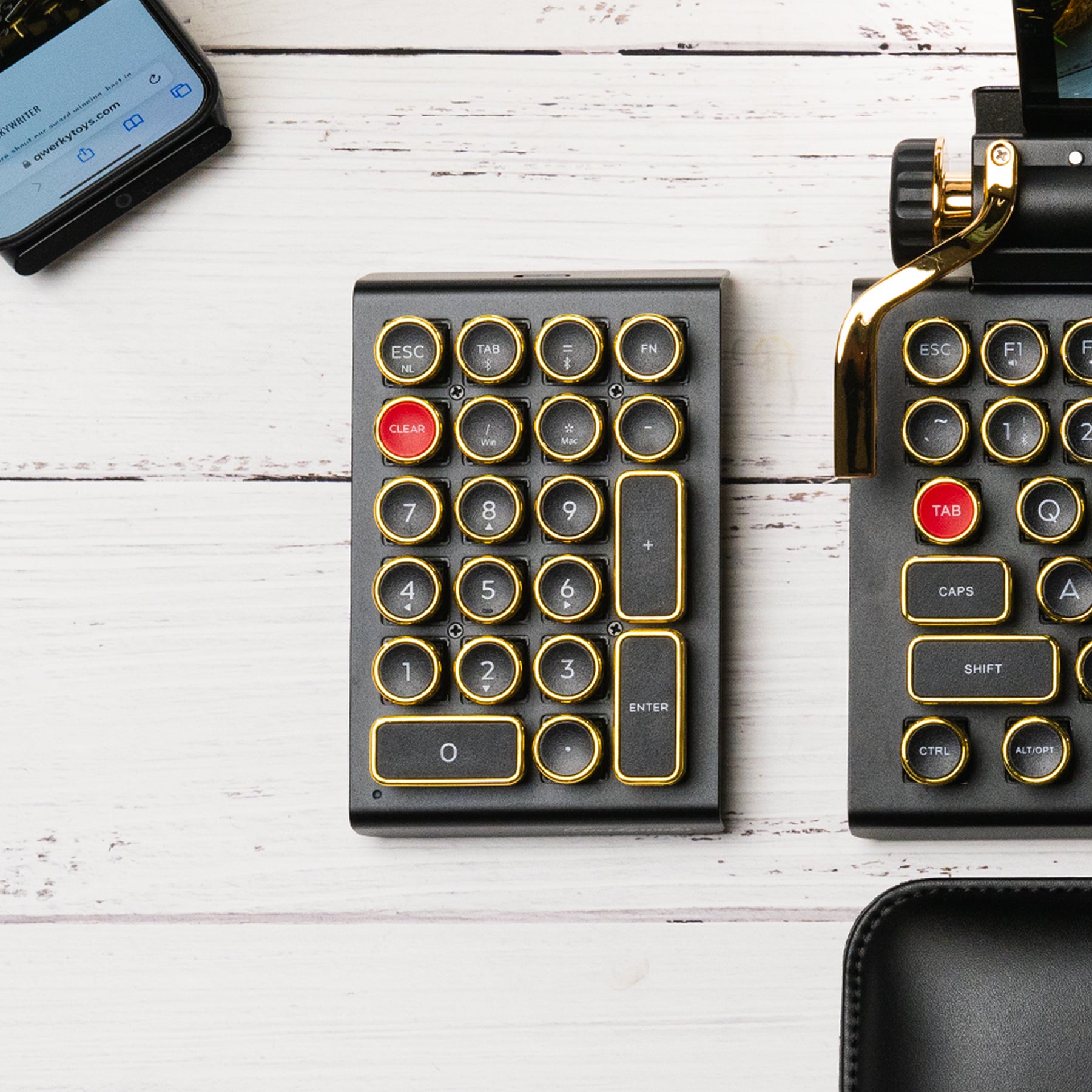 BLACK GOLD QWERKYWRITER® NUMKEY NUMPAD