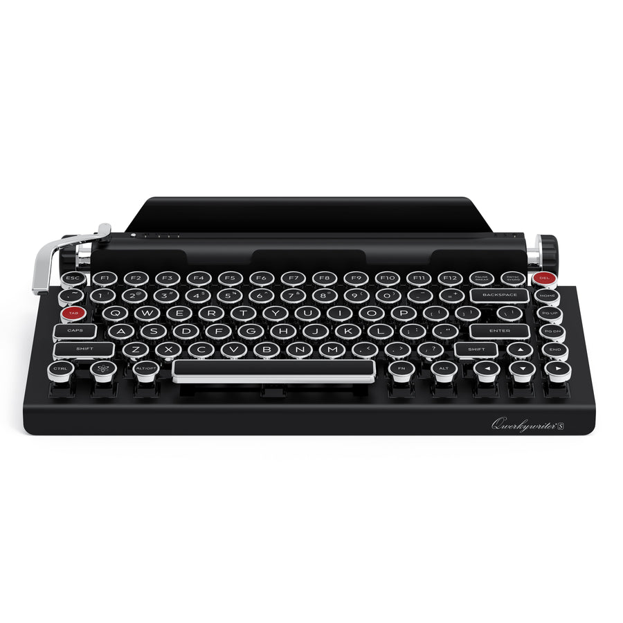 REFURBISHED BLACK CHROME QWERKYWRITER® "US Layout" Typewriter-Inspired® Micro-USB Version