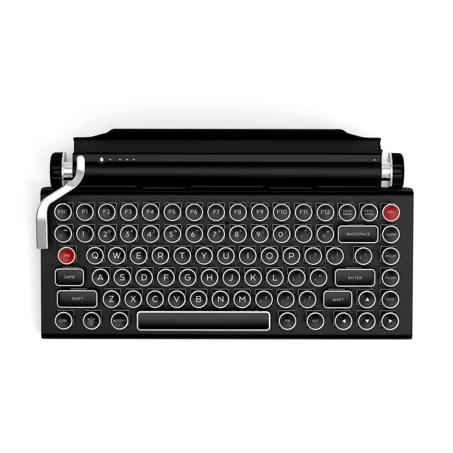 BUNDLE BLACK CHROME QWERKYWRITER® + NUMKEY NUMPAD + WRIST REST
