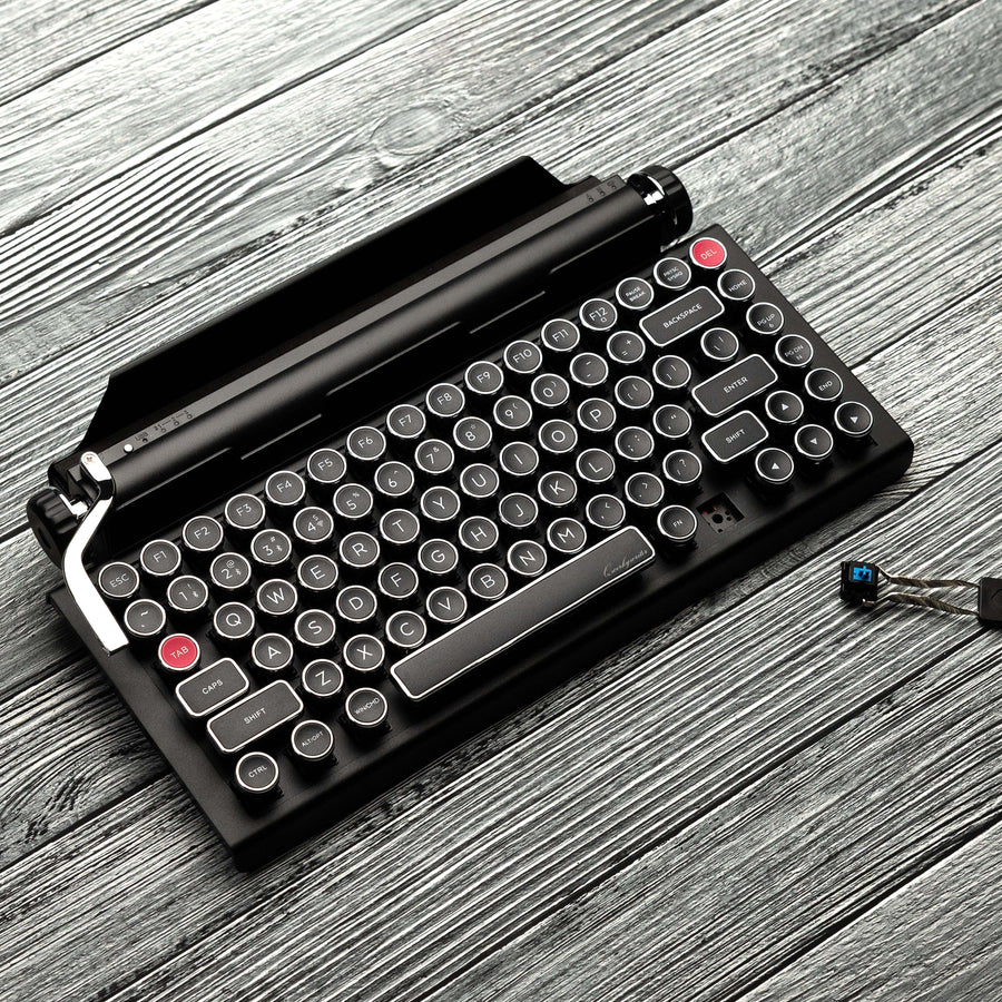 Limited Black Chrome Premium Aluminum Typewriter Keyboard QWERKYWRITER 2