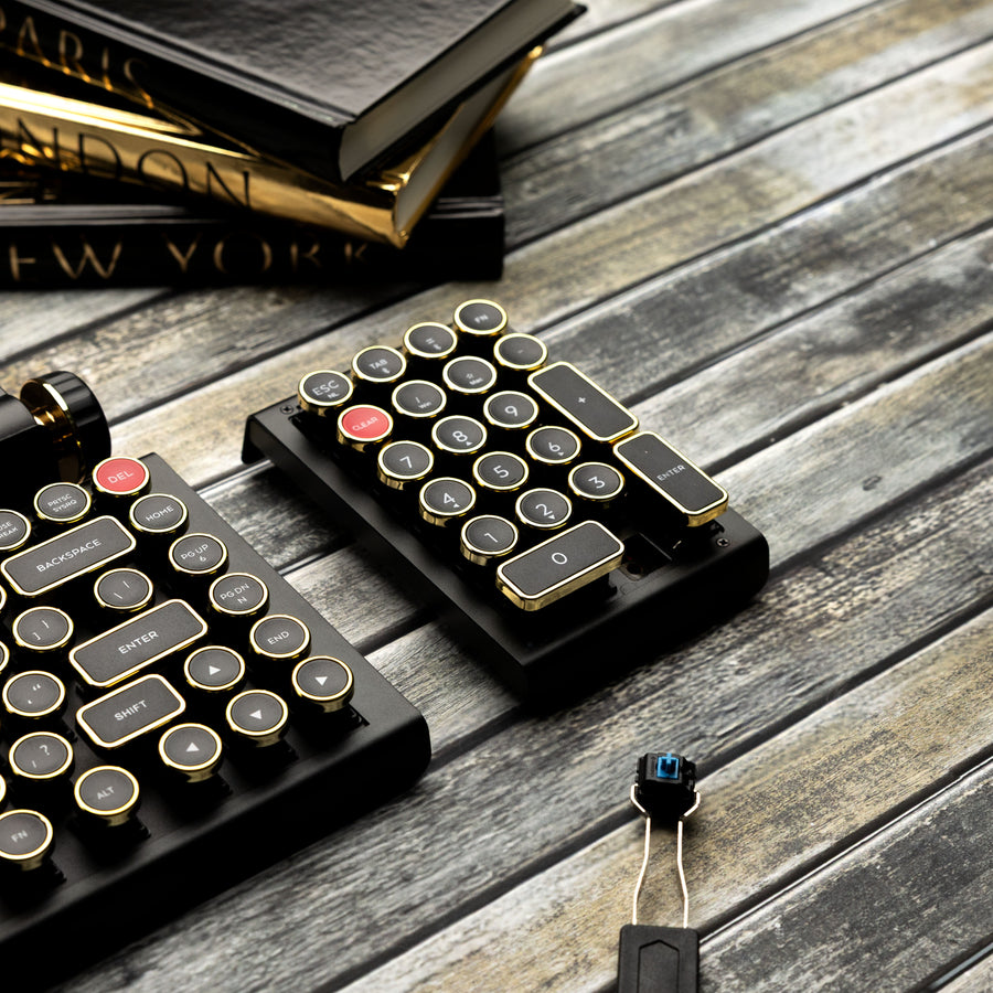 QWERKYWRITER 2 NUMKEY BLACK GOLD Hot Swappable