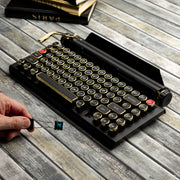 QWERKYWRITER 2 BLACK GOLD Next Gen Hot Swap Tri Mode Typewriter Keyboard
