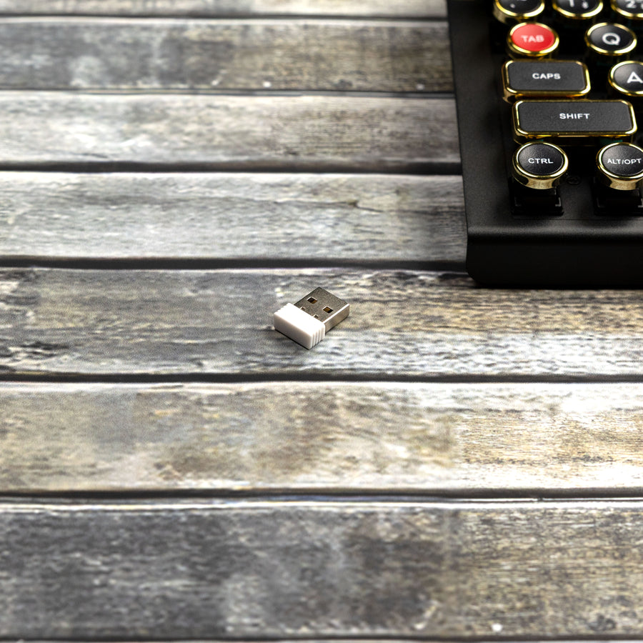 QWERKYWRITER 2 BLACK GOLD Next Gen Hot Swap Tri Mode Typewriter Keyboard