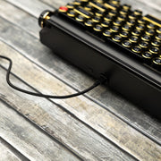 QWERKYWRITER 2 BLACK GOLD Next Gen Hot Swap Tri Mode Typewriter Keyboard