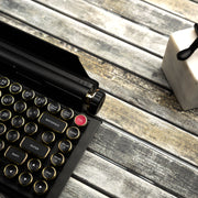 QWERKYWRITER 2 BLACK GOLD Next Gen Hot Swap Tri Mode Typewriter Keyboard