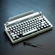 Limited White Chrome Premium Aluminum Typewriter Keyboard QWERKYWRITER 2 Hand Assembled