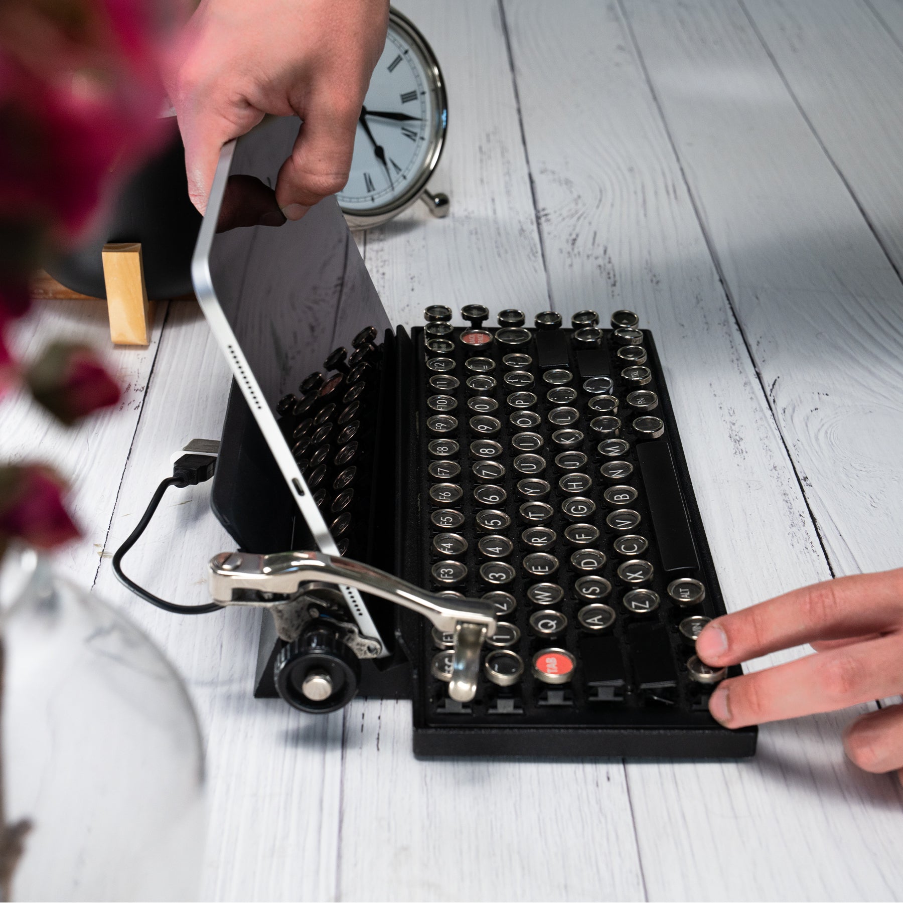 Qwerkywriter Kickstarter 2014 Prototype Successfully Funded The Original Typewriter Inspired Mechanical Keyboard