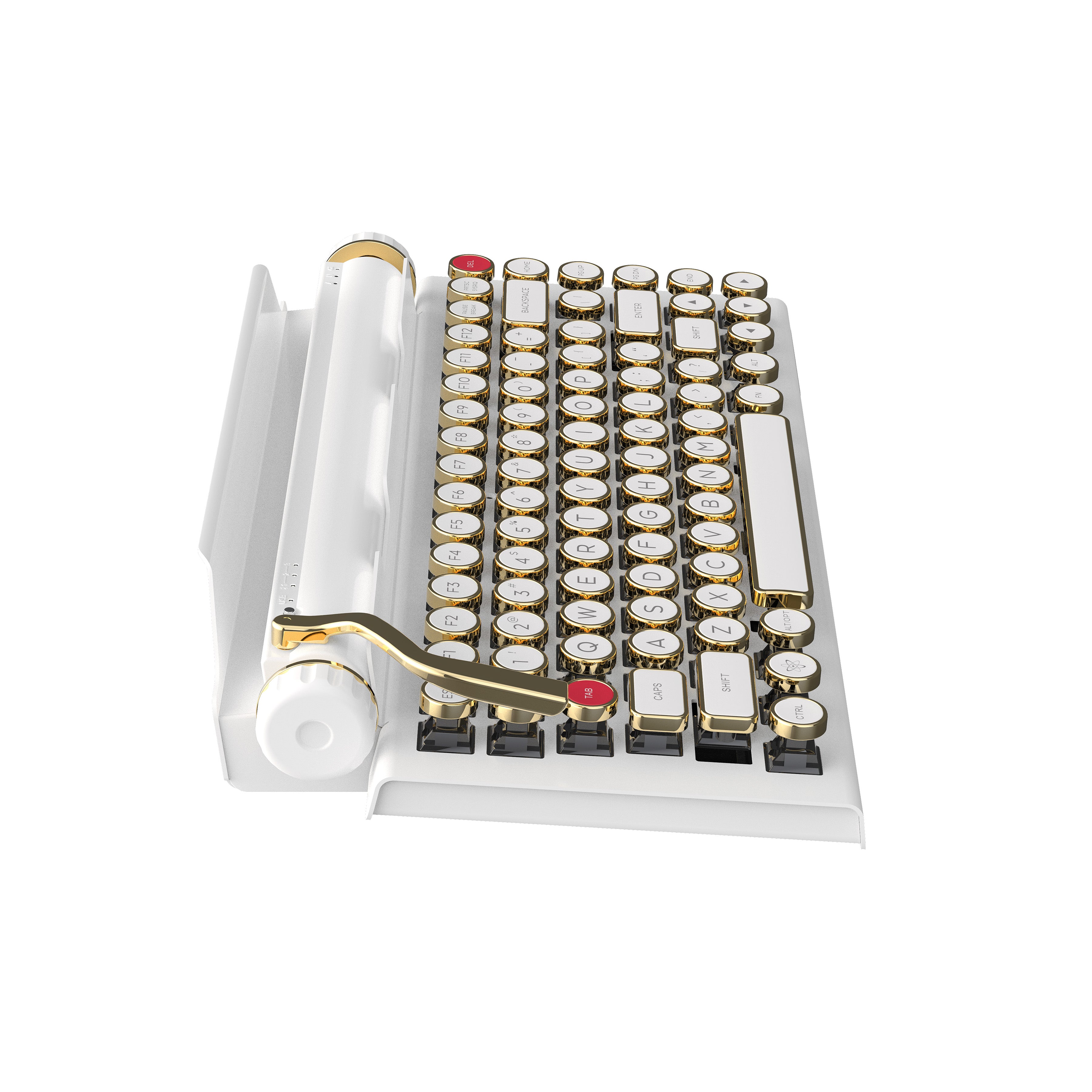 WHITE GOLD SIGNATURE QWERKYWRITER® US LAYOUT LIMITED RELEASE
