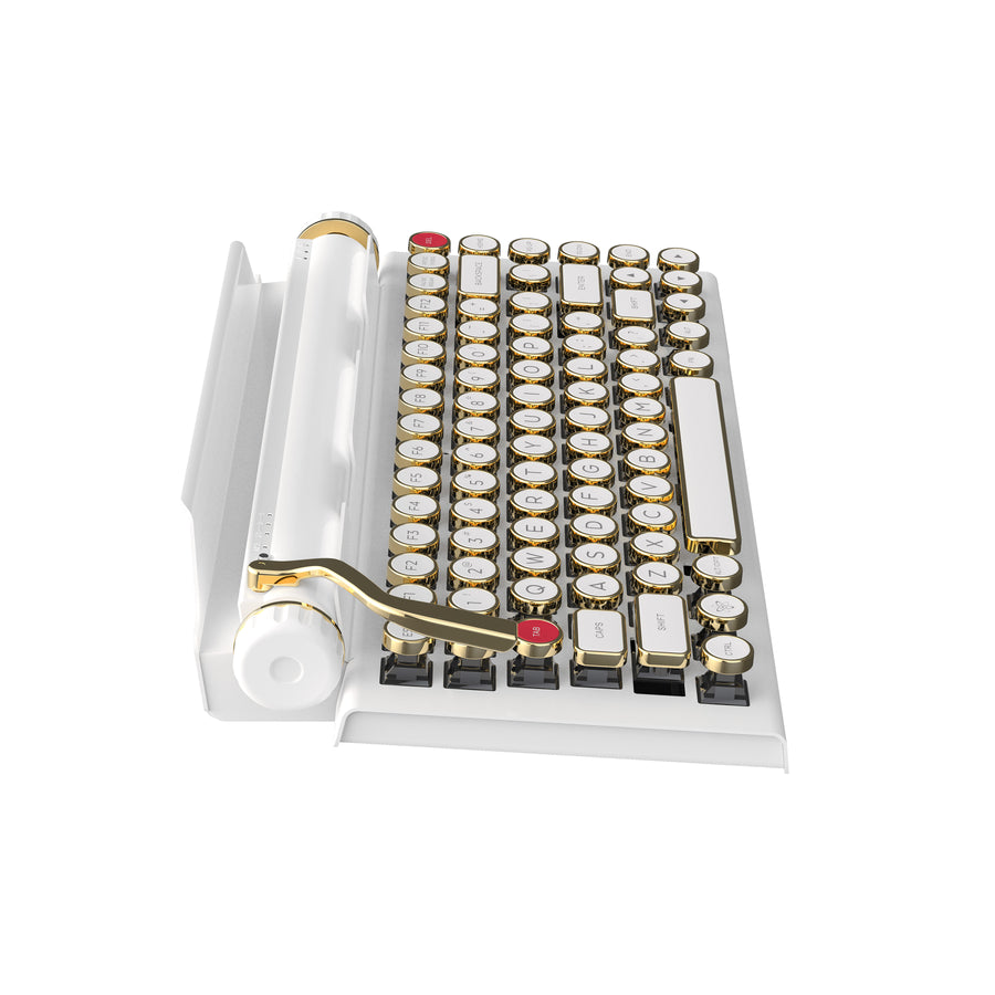 WHITE GOLD SIGNATURE QWERKYWRITER® US LAYOUT LIMITED RELEASE