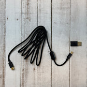 Qwerkywriter Official USB C cable for qwerkywriters purchased after 2020 with USB type C to USB type A adapter dongle