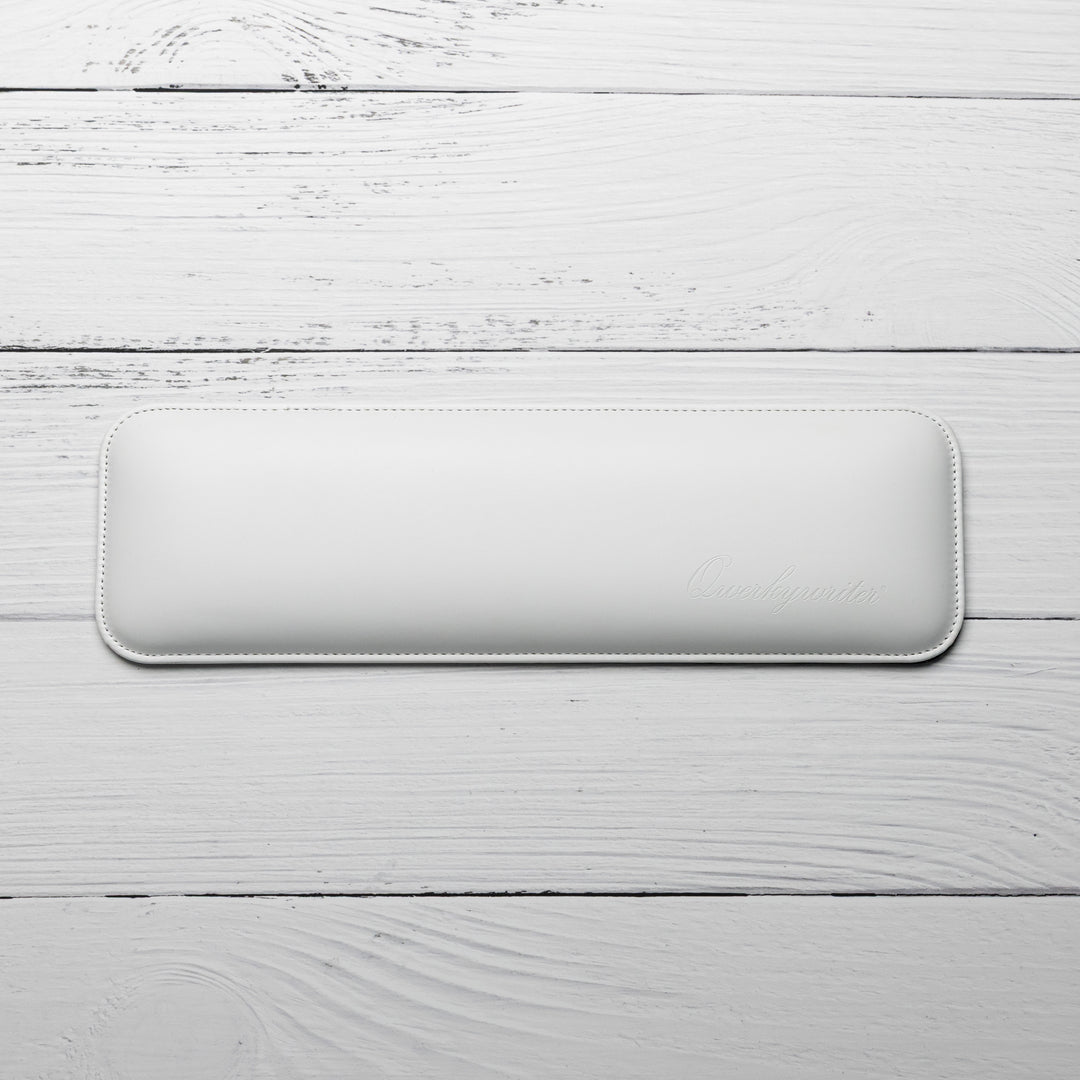 QWERKYWRITER® Ergonomic Wrist Rest – White | Premium Keyboard Wrist Support