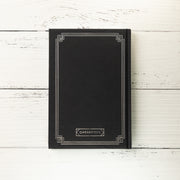 Qwerkywriter Official QWERKYTOYS Lined Journal in black gold and black chrome