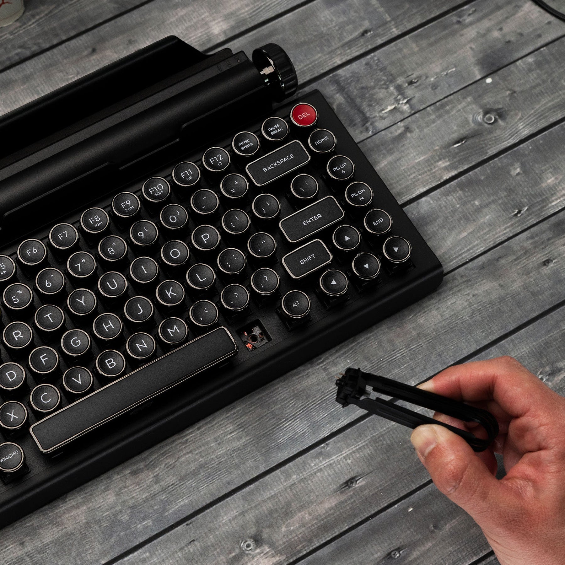Qwerkywriter® Typewriter Keyboard – Anniversary Edition (Dark
