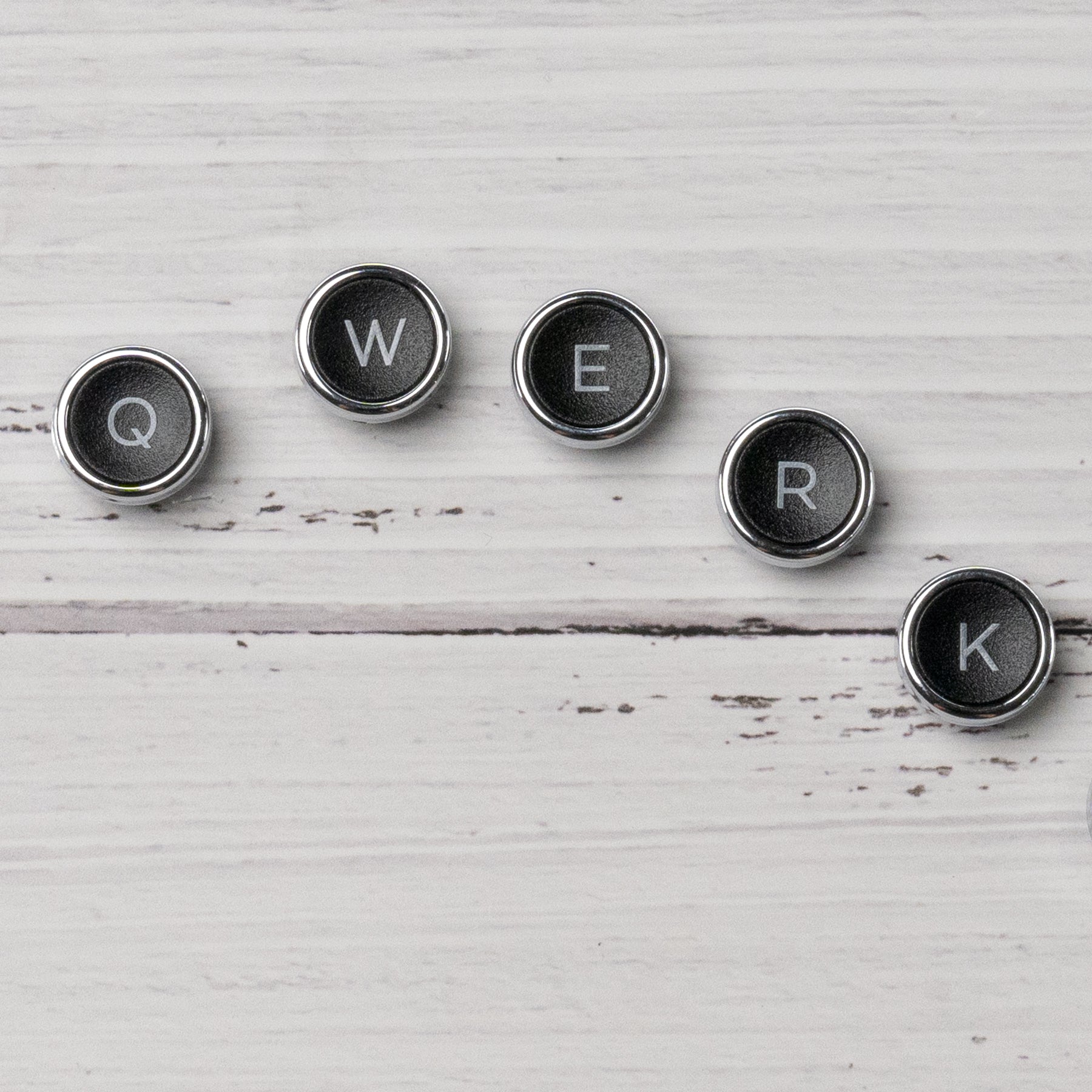 Qwerkywriter typewriter keyboard best in class premium all aluminum body in black chrome keycaps US ANSI layout