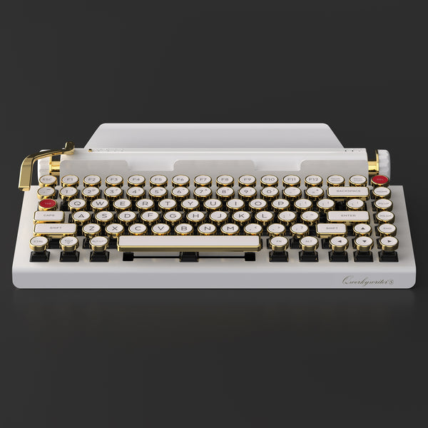 Hand Assembled WHITE GOLD QWERKYWRITER® In Stock 68