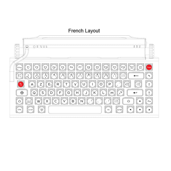 QWERKYWRITER® "INTERNATIONAL EDITION" TYPEWRITER-INSPIRED® MECHANICAL KEYBOARD 4 QWERKYWRITER® "INTERNATIONAL EDITION" TYPEWRITER-INSPIRED® MECHANICAL KEYBOARD 3