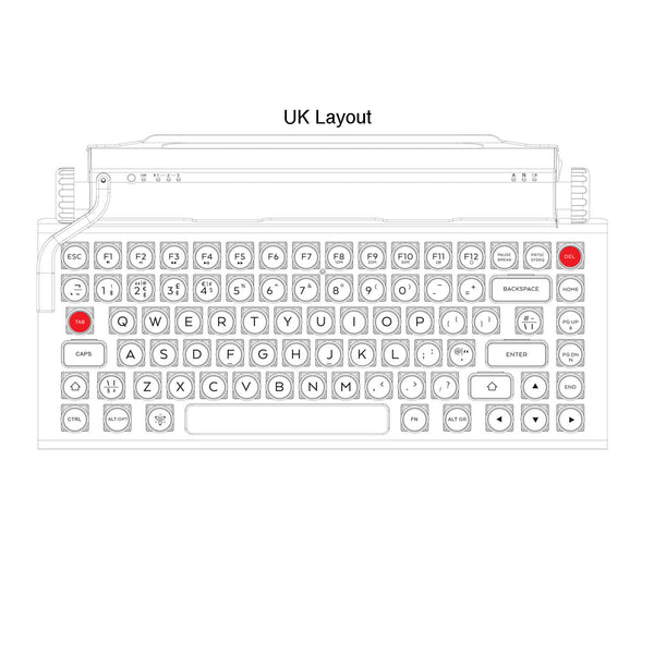 QWERKYWRITER® "INTERNATIONAL EDITION" TYPEWRITER-INSPIRED® MECHANICAL KEYBOARD 2 QWERKYWRITER® "INTERNATIONAL EDITION" TYPEWRITER-INSPIRED® MECHANICAL KEYBOARD 1