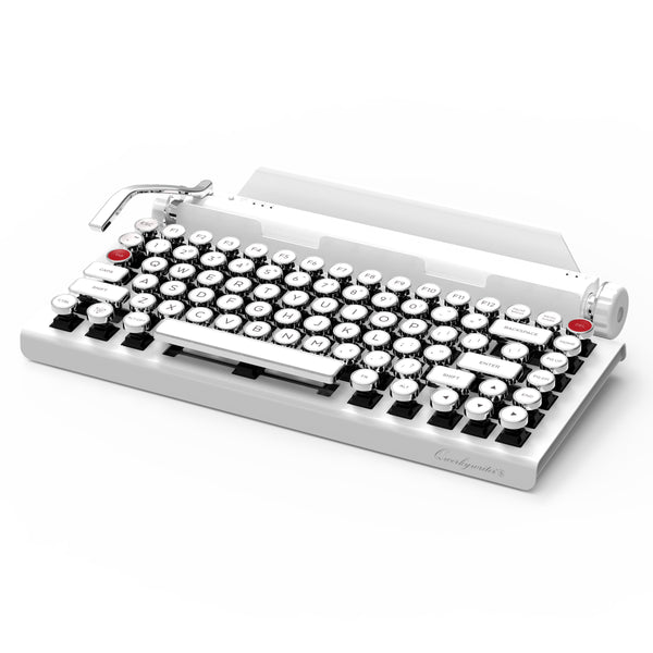 QWERKYWRITER® COLOR WHITE TYPEWRITER-INSPIRED® MECHANICAL KEYBOARD LIMITED EDITION 8