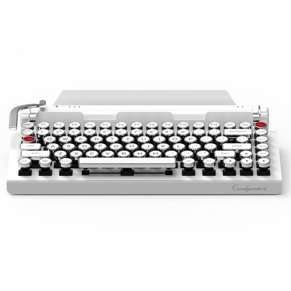 QWERKYWRITER® COLOR WHITE TYPEWRITER-INSPIRED® MECHANICAL KEYBOARD LIMITED EDITION 12